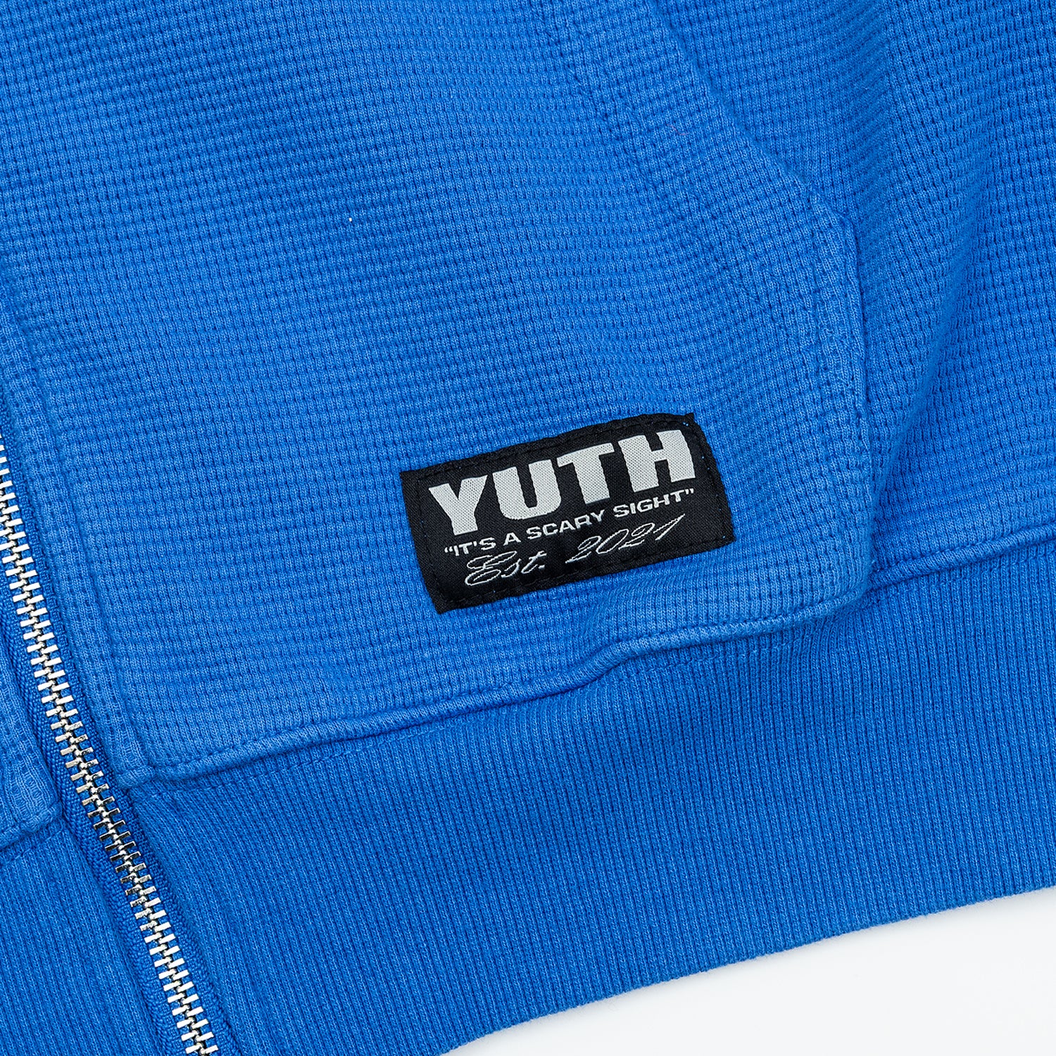 YARD TEAM WAFFLE ZIPPA HOOD [BLU]